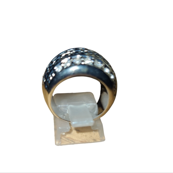 3/$30 Beautiful 5 lines of crystal bling style fashion ring L4 - Picture 3 of 4